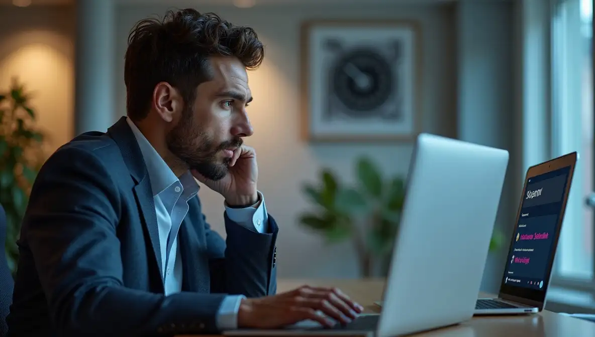 SaaS founder contemplates social media metrics, questioning if digital engagement translates to real business growth.